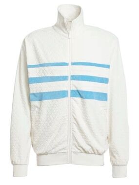 Adidas Originals Q12 Monogram Track Jacket Cloud White Full-Zip JP4420 Men's